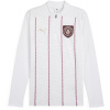 Puma Manchester City Pre Match quarter Zip Drill Top Adults White/Jasper M