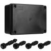 Plastová instalační krabice hermetická S-BOX 316C, 150x110x70mm IP65, černý, UV