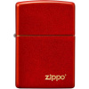 ZIPPO Zapaľovač METALLIC RED ZIPPO LOGO (26954)