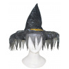 Čarodějnický černý klobouk s třásněmi