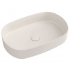 SAPHO INFINITY OVAL 55 x 36cm umývadlo na dosku oválne, bez prepadu, keramické, ivory, 10NF65055-2K