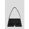 KABELKA KARL LAGERFELD ICON K SHOULDERBAG SUEDE BLACK