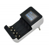 Nabíjačka s LCD displejom, AC 230V, 450mA, 4 kanály, AA ...