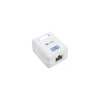 Zásuvka Solarix CAT5E STP 1 x RJ45 na omítku bílá SX108-5E-STP-WH