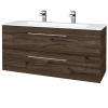 Dreja Umývadlova skrinka GIO SZZ2 120 - D25 Teak / Úchytka T04 / D25 Teak