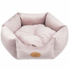 Blovi Bed Velur Love Pink L - elegantný velúrový pelech pre psov a mačky, šesťuholník špinavo ružový