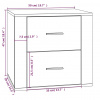 vidaXL Nočný stolík biely 50x39x47 cm - Biela - 54854-9913