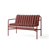 HAY Textilný podsedák Palissade Dining Bench Soft Quilted Cushion, iron red