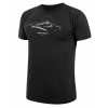 Pánske tričko Sensor Coolmax Tech MOUNTAINS s krátkym rukávom Black - 3XL