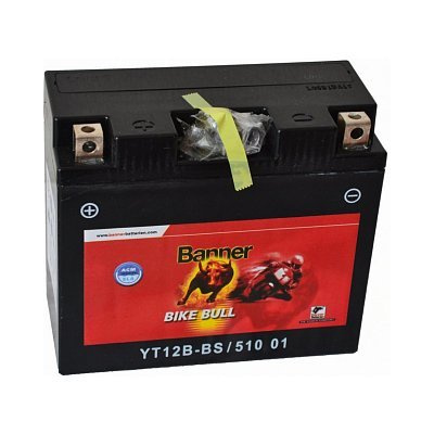 Batterie moto GEL BANNER GT12A-4 YTZ12A-BS / 12v 10ah 