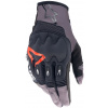 rukavice TECHDURA, ALPINESTARS (čierna/hnedá/červená fluo, vel. M)
