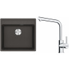Set Franke G255ŠB (dřez MRG 610-52 RTL Šedá břidlice + baterie FS 3230.031 LINA SMART Chrom) 114.0720.182