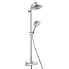 Hansgrohe Raindance S, sprchový set Showerpipe 240 s termostatom, 3 prúdy, EcoSmart 9 l/min, chrómová, HAN-27116000
