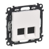 Legrand 753154 VALENA LIFE ZÁSUVKA 2X RJ45 CAT.5E FTP BIELA + predĺžená záruka na 3 roky