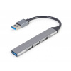 Gembird USB hub 4-portový USB 3.1 (Gen 1),stříbrný UHB-U3P1U2P3-02
