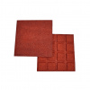 NENURODYTA_V Gumová dlaždice, 50 x 50 x 2 cm, červená