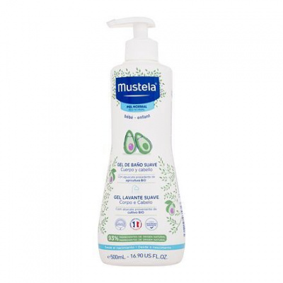 Mustela Bébé Gentle Cleansing Gel Hair and Body jemný mycí gel na tělo a vlasy pro děti od narození 500 ml pro děti