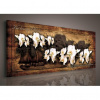 Obraz na plátne panoráma - OB2243 - Biele orchidey 145cm x 45cm - O3