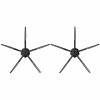 Roborock bočná kefka pre série E4/E5/S5/S6/S7/Q7/Q5Pro - čierna 5-ramenná - 2 ks