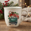 Vianočný porcelánový hrnček ALTOM DESIGN ZIELONY SAMOCHÓD 630 ml