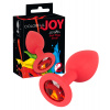 You2Toys Colorful Joy Jewel Plug - silikónové análne dildo - malé (červené)