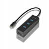 AXAGON hub USB-C / HUE-S2C / USB 3.2 Gen1 / 4x USB-A / MicroUSB / 0,4m (HUE-S2C)