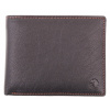 Pánska kožená peňaženka Segali 614538 čierna koňak