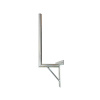 TIPA 14561045 Anténní držák 25cm na zeď se vzpěrou, trubka 42/2mm, výška 66cm žár.