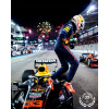 CUKROVÁ TLAČ jedlý obrázok na tortu Cukrová hmota Max Verstappen Formula Red Bull