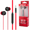 Klasické slúchadlá Sencor SEP 172 VCM Červené