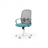 AUTRONIC Kancelárska stolička, hojdací mechanizmus, modrá látka, KA-S425 BLUE