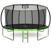 Aga Sport Exclusive trampolína 430 cm, svetlo zelená + ochranná sieť a rebrík