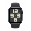 Apple Watch SE (2023) GPS plus Cellular 44 mm hliníkový plášť sportovní náramek Midnight (půlnoční čerrná) S/M