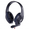 GEMBIRD sluchátka s mikrofonem GHS-05-B, gaming, černo-modrá, 1x 4-pólový 3,5mm jack Gembird