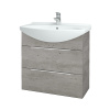 Dreja Umývadlová skrinka TAKE IT SZZ2 75 - D01 Betón / Úchytka T05 / D01 Betón