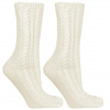 Dámske štrikované ponožky - smotanové, VEĽKOSŤ: 35-38