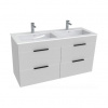 Jika Skrinka Cube s umývadlom 120 cm, biely lesk H4536621763001