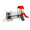 Playground System DETSKÉ IHRISKÁ - zostava so šmýkačkou a šplhaním 4U227D-10