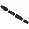Neutrik Konektor XLR, počet kontaktů: 3, orientace těla: Rovný Vnitřní, pokovení: Stříbrná, Kabel, 50 V, materiál