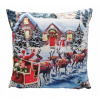 Obliečka na vankúš - Damini dekoratívne vankúš 40 x 40 cm (Vianočné vankúš 40x40 Mikołaj revier wielur)