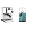 Rancilio Silvia E, white + Eureka Mignon Specialita, CR tiffany blue