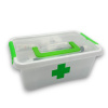 ALTOM Lekárnička, úložný box na lieky s vnoreným organizérom, 2v1, s rúčkou, antibakteriálna, 4.5l