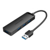 Rozbočovač USB 3.0 so 4 portami a napájaním Vention CHLBD 0,5 m čierny