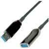 Roline USB kábel USB 3.2 Gen1 USB-A zásuvka, USB-A zástrčka 20.00 m čierna 12.04.1077; 12.04.1077