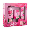 Rose of Bulgaria telový balzam s ružovou vodou 330 ml + toaletné mydlo s ružou 100 g + krém na ruky s ružovou vodou 75 ml, pre ženy