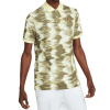 Nike Print Slim-Fit Polo - medium olive/lemon chiffon - Zelený