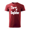 Sablio Tričko s potlačou The Dogfather - červené M
