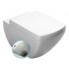 SAPHO PURITY 55,5cm WC závesné, s bidetovou sprškou, biele, 10PL02007-DL