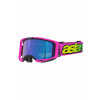 Brýle VISION 8 VISTA, ALPINESTARS (růžová fluo/žlutá fluo/zelená, zrcadlové modré plexi) 2026