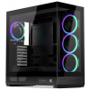 Endorfy skříň Fishtank 6000 Corona / ATX / 4x ARGB 120mm fan PWM / 2xUSB 3.0 / USB-C / úzká panoramatická / čern EY2A025